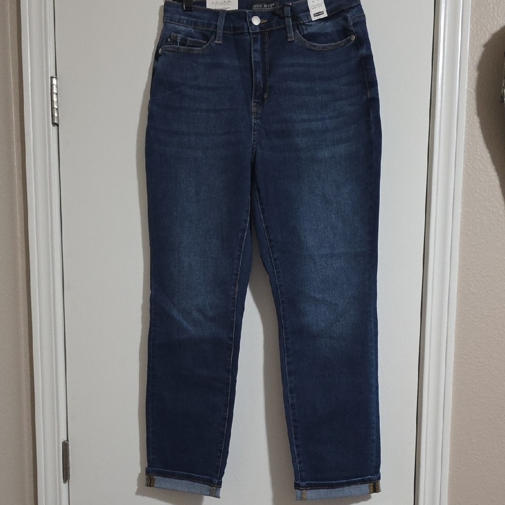 Judy Blue Dark Wash Boyfriend Jeans